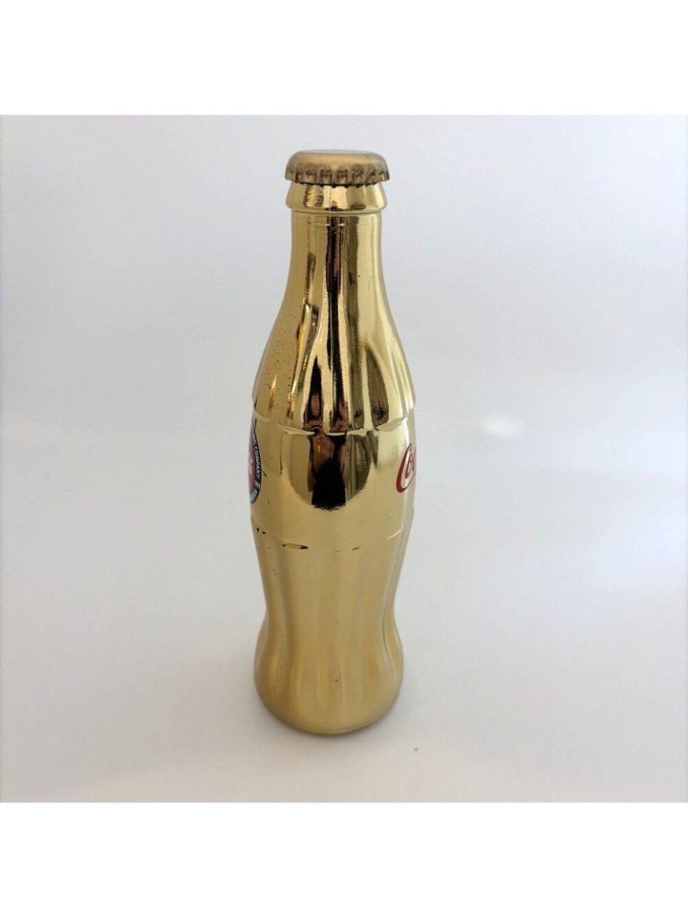Vintage 1999 Coca-Cola Brand Commemoratives Gold Plated 8 oz Contour Bottle LE - Picture 5 of 11